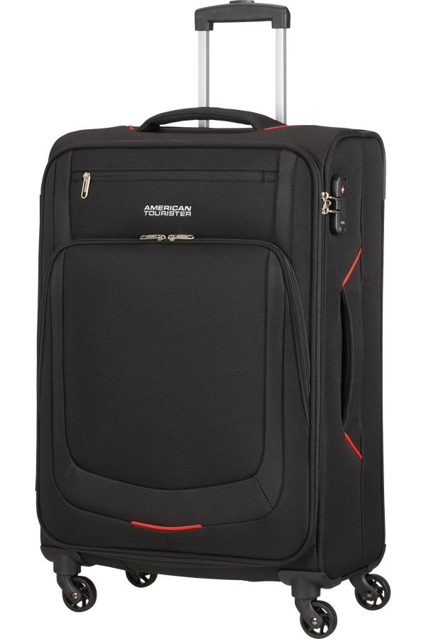 American Tourister Summer Session Spinner TSA M  Black/Red