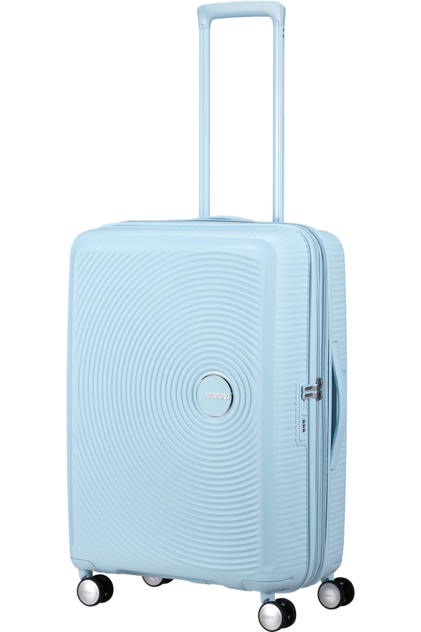 American Tourister SoundBox Spinner TSA Expandable 67cm  Pastellblått American Tourister SoundBox Spinner TSA Expandable 67cm  Pastellblått