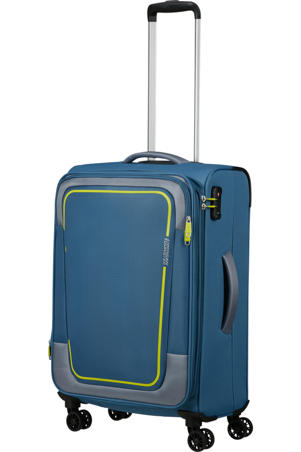 American Tourister Pulsonic Spinner Expandable 68 cm  Coronet Blue