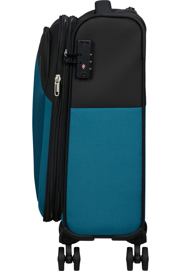 American Tourister Daring Dash Spinner Expandable TSA S  Svart/Blå American Tourister Daring Dash Spinner Expandable TSA S  Svart/Blå