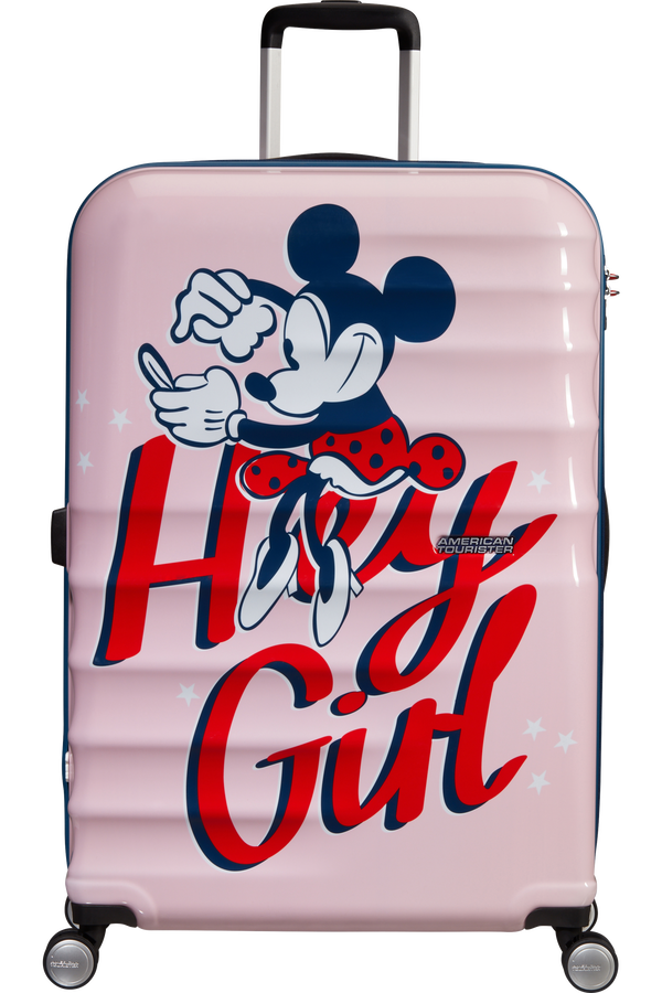 American Tourister Wavebreaker Disney Spinner Disney 77cm Minnie Darling Pink