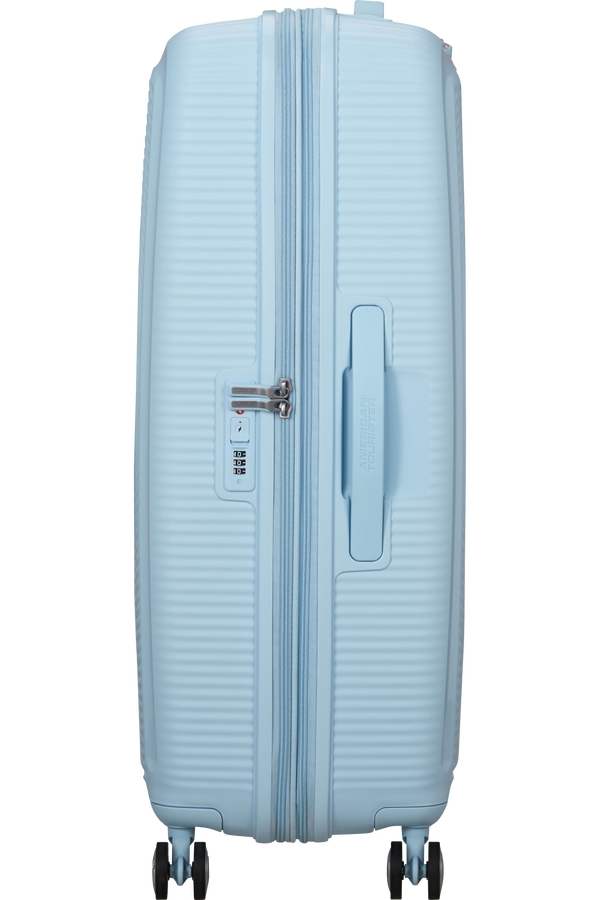 American Tourister SoundBox Spinner TSA Expandable 77cm  Pastellblått American Tourister SoundBox Spinner TSA Expandable 77cm  Pastellblått