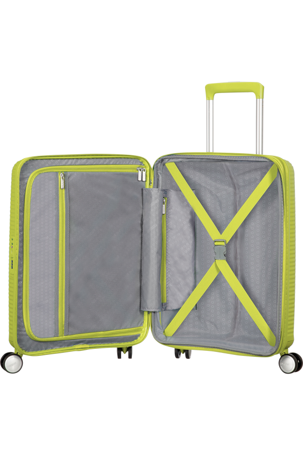 American Tourister Soundbox Spinner Expandable 55cm Tropical Lime American Tourister Soundbox Spinner Expandable 55cm Tropical Lime
