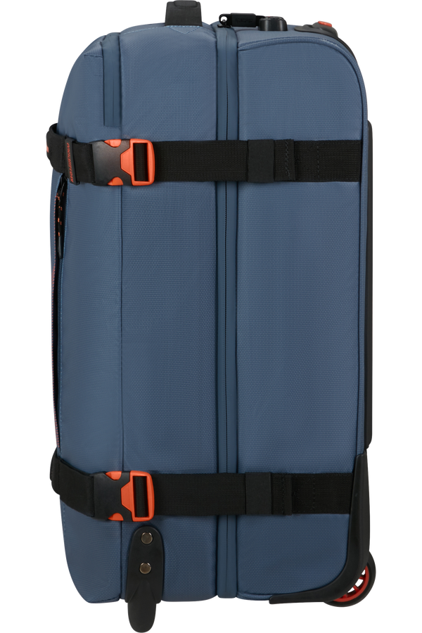 American Tourister Urban Track Duffle with Wheels Coated S  Marineblå/Oransje American Tourister Urban Track Duffle with Wheels Coated S  Marineblå/Oransje