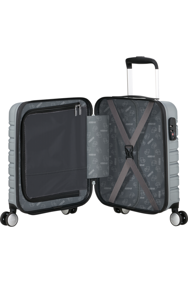 American Tourister Flashline SPINNER UNDERSEATER 45cm  Sky Silver
