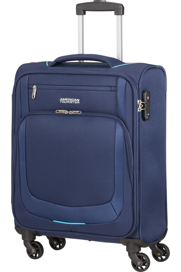 American Tourister Summer Session Spinner TSA 55cm Dark Blue/Light Blue