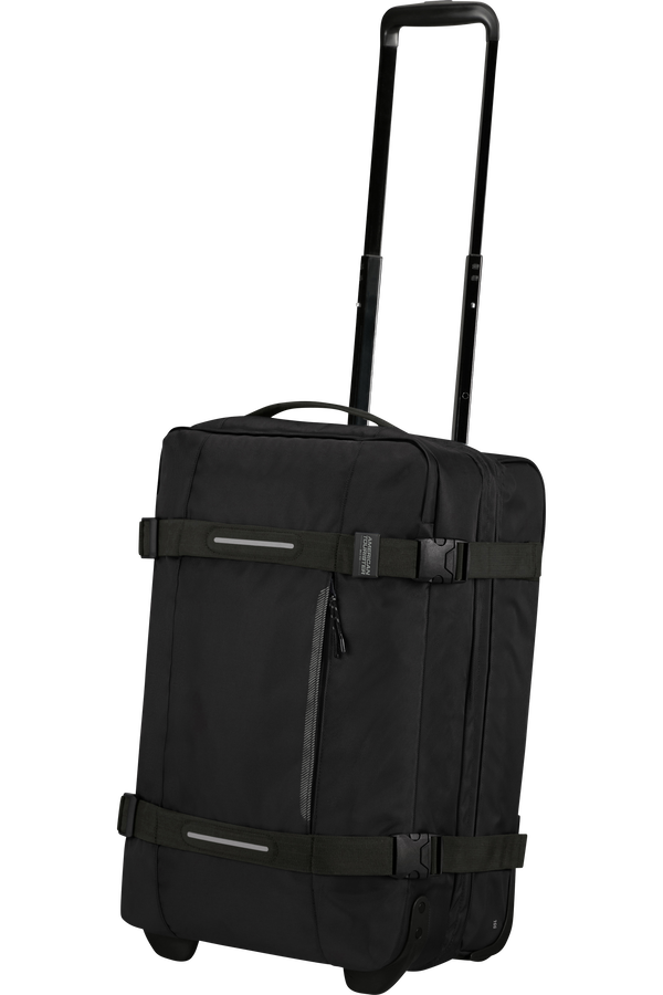 American Tourister Urban Track Duffle with Wheels S  Asphalt Black