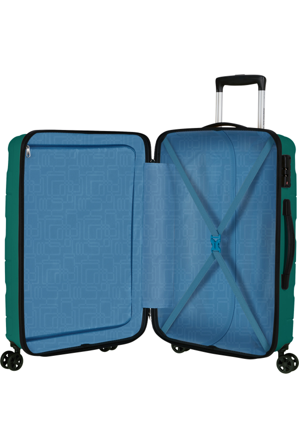 Jetdriver 3.0 67cm Koffert med 4 hjul | American Tourister Jetdriver 3.0 Spinner 67/24 TSA 67cm  Sporty Teal