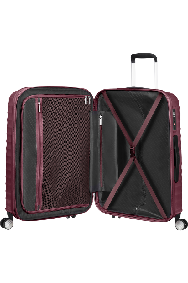 American Tourister Jetglam Spinner TSA Expandable 67cm  Metallic Grape Purple