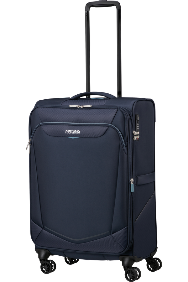 American Tourister SummerRide Spinner M EXP TSA 69cm Marineblå American Tourister SummerRide Spinner M EXP TSA 69cm Marineblå