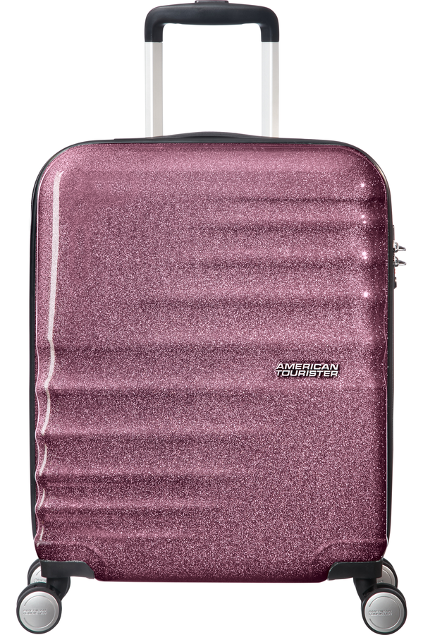 American Tourister Wavebreaker Spinner 55cm  Lilac Sparkle American Tourister Wavebreaker Spinner 55cm  Lilac Sparkle