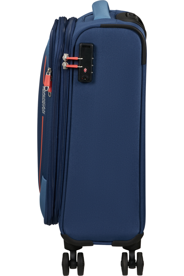 American Tourister Pulsonic Spinner Expandable 55cm  Marineblå