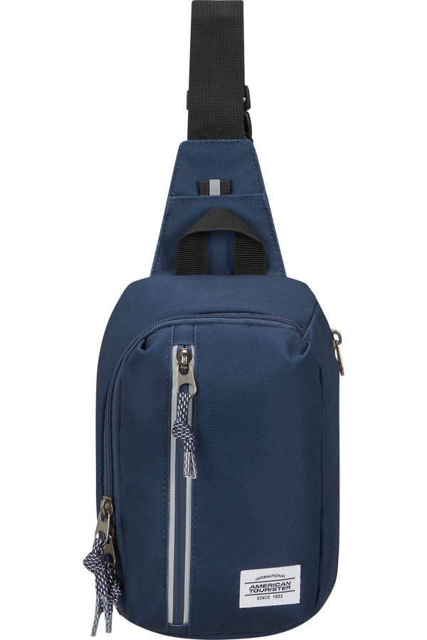 American Tourister Brightup Sling Bag Zip  Marinebl&aring;