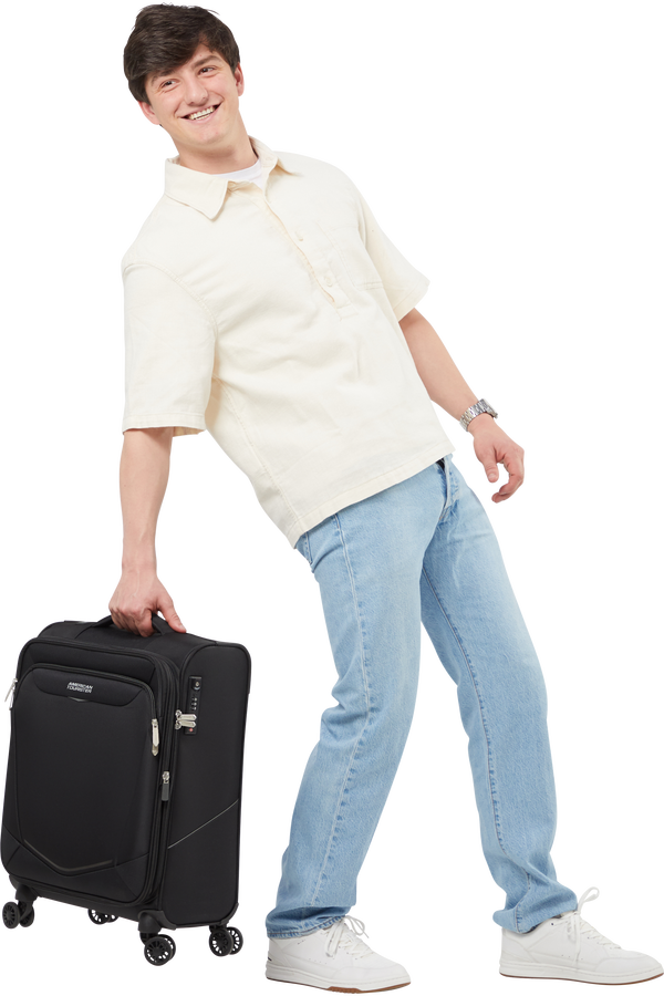 American Tourister SummerRide Spinner S EXP TSA 55cm Svart American Tourister SummerRide Spinner S EXP TSA 55cm Svart