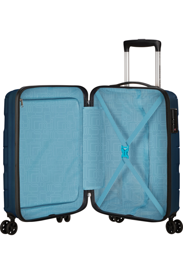 Jetdriver 3.0 55cm Koffert med 4 hjul | American Tourister Jetdriver 3.0 Spinner 55/20 TSA 55cm  Marinebl&aring;