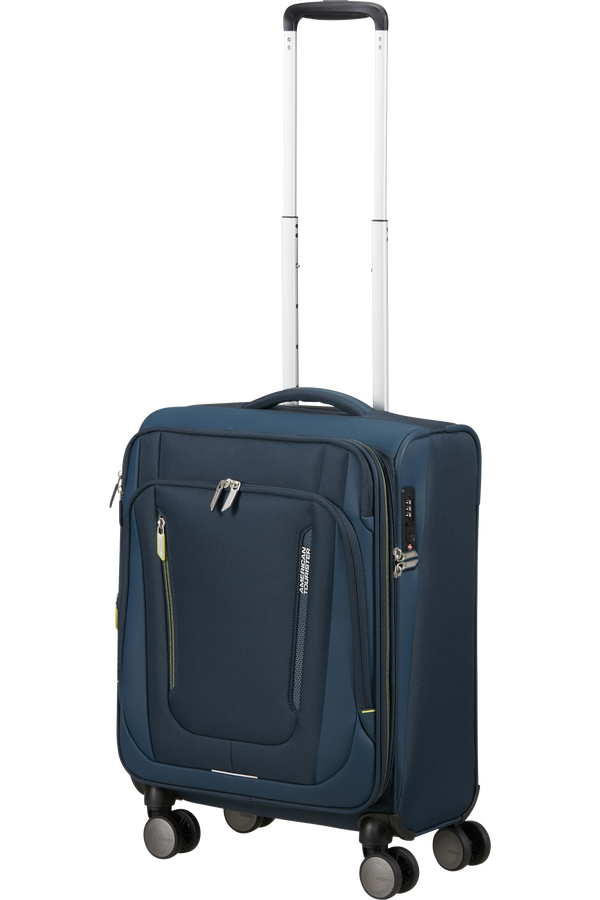 American Tourister Wanderlite Spinner EXP TSA S  Mørk marine