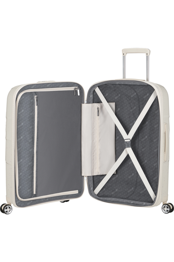 American Tourister StarVibe Spinner Expandable TSA LTD 67cm  Cream Speckles
