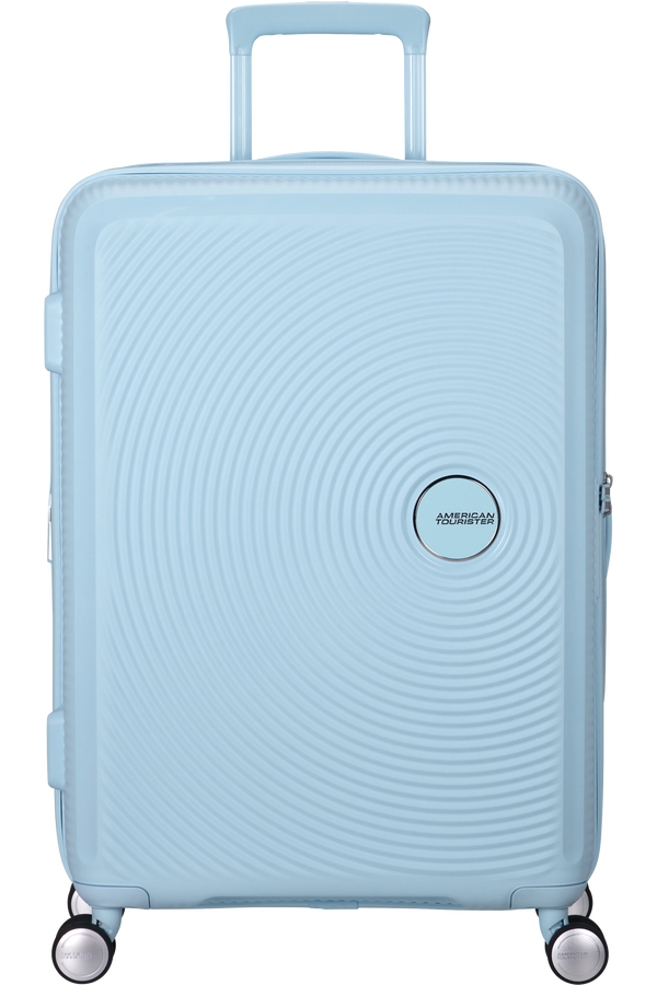 American Tourister SoundBox Spinner TSA Expandable 67cm  Pastellbl&aring;tt