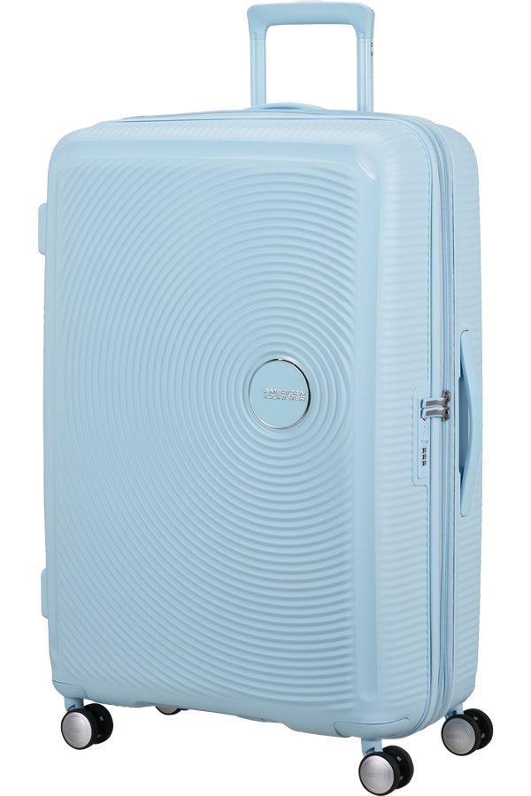 American Tourister SoundBox Spinner TSA Expandable 77cm  Pastellbl&aring;tt