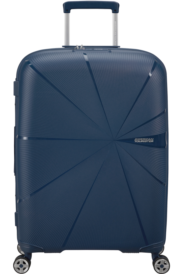 American Tourister Starvibe Spinner Expandable TSA 67cm Marineblå