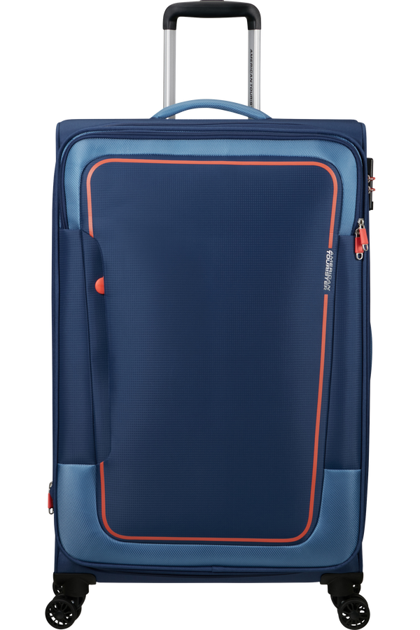 American Tourister Pulsonic Spinner Expandable 81cm  Marineblå