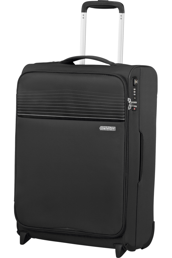American Tourister Lite Ray Upright TSA 55cm  Jet Black