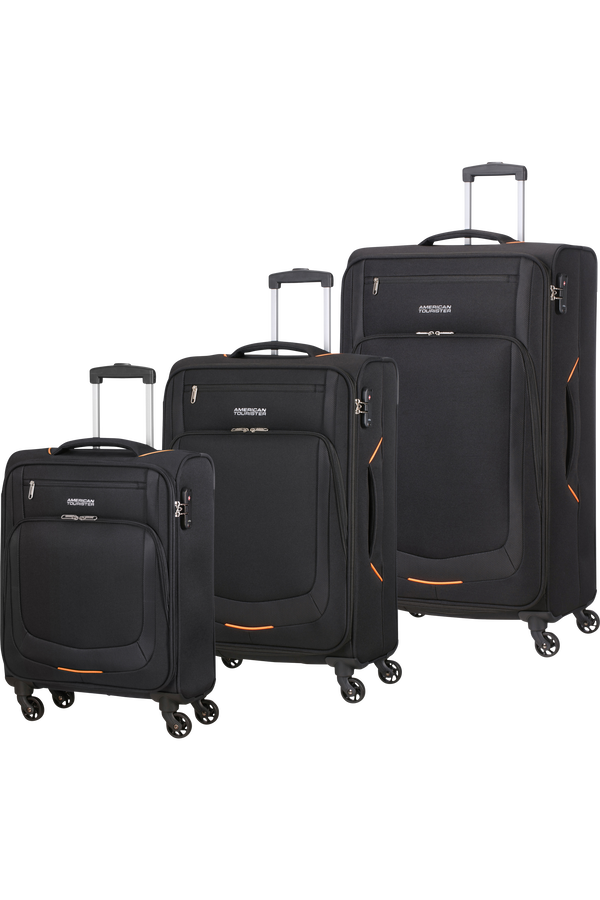 American Tourister Summer Session 3 Pc Set A  Svart, rød