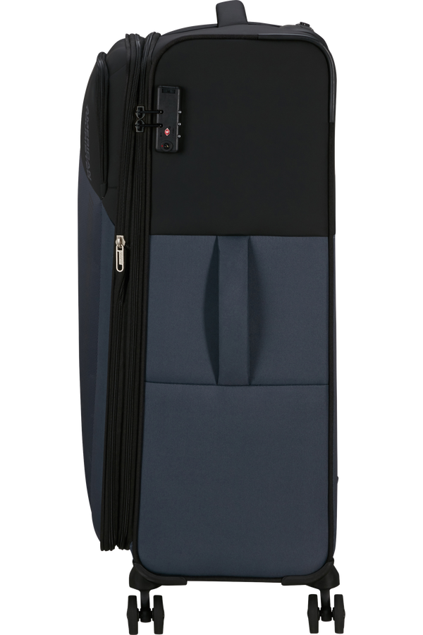 American Tourister Daring Dash Spinner Expandable TSA L  Svart/Gr&aring;