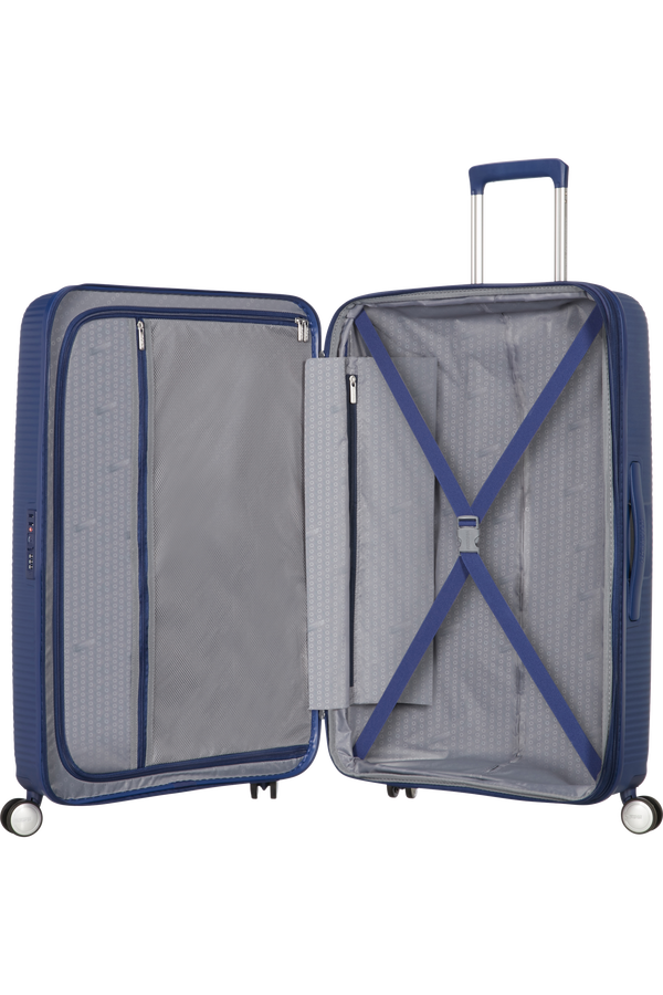 American Tourister Soundbox Spinner Expandable 67cm Midnight Navy American Tourister Soundbox Spinner Expandable 67cm Midnight Navy