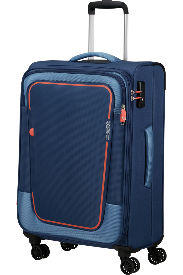 American Tourister Pulsonic Spinner Expandable 68cm  Marinebl&aring;