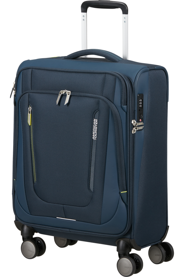 American Tourister Wanderlite Spinner TSA S  Mørk marine