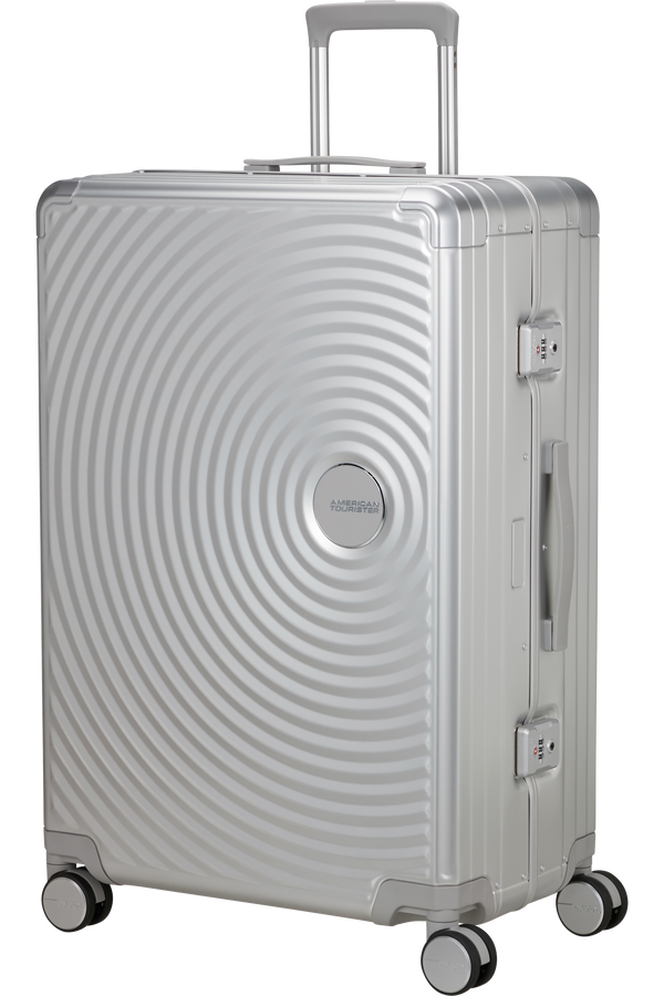 American Tourister Soundbox Alu Spinner TSA 77cm  Silver American Tourister Soundbox Alu Spinner TSA 77cm  Silver