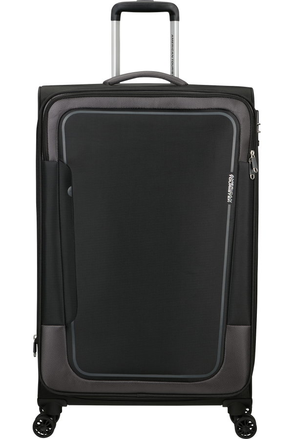 American Tourister Pulsonic Spinner Expandable 81cm  Asfalt Svart