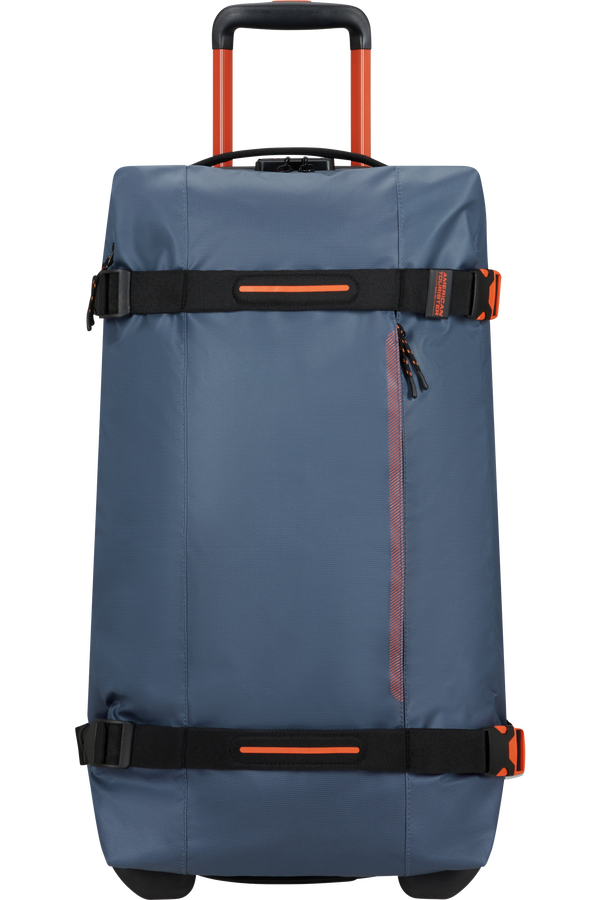 American Tourister Urban Track Duffle with Wheels Coated M  Marineblå/Oransje