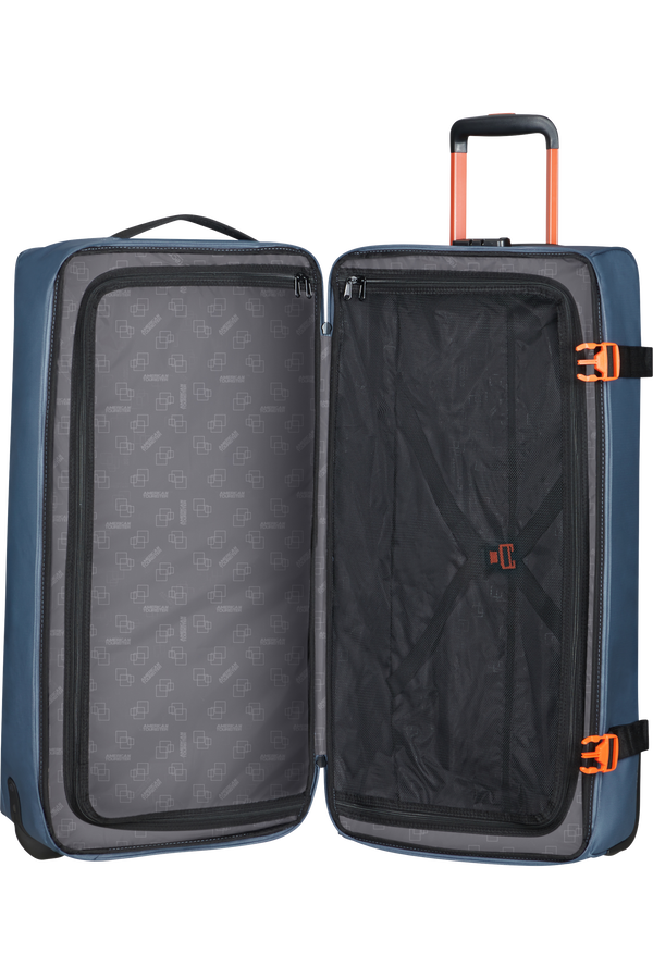 American Tourister Urban Track Duffle with Wheels Coated L  Marinebl&aring;/Oransje