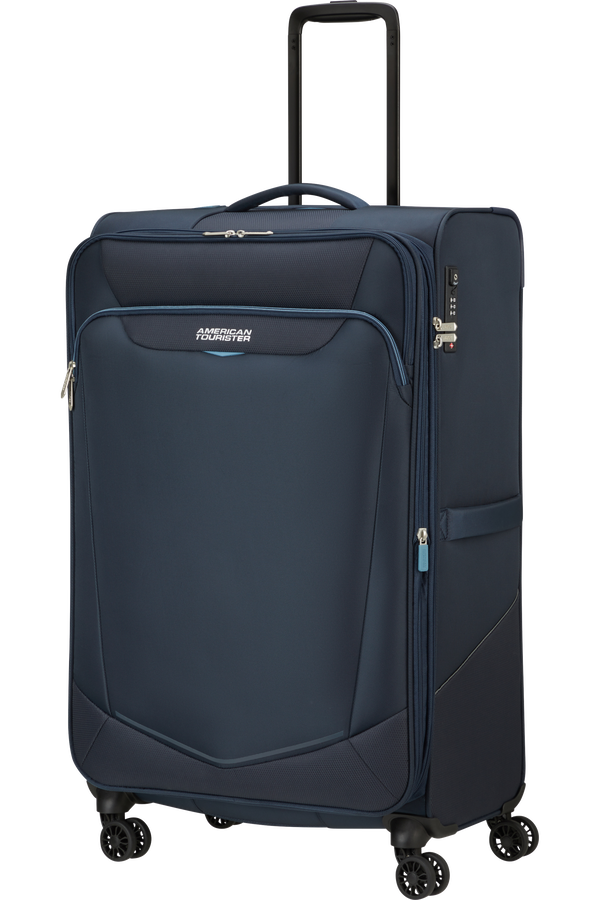 American Tourister SummerRide Spinner L EXP TSA 80cm Marineblå American Tourister SummerRide Spinner L EXP TSA 80cm Marineblå