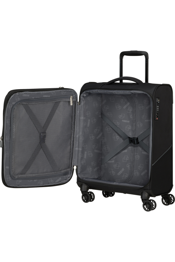 American Tourister SummerRide Spinner S EXP TSA 55cm Svart American Tourister SummerRide Spinner S EXP TSA 55cm Svart