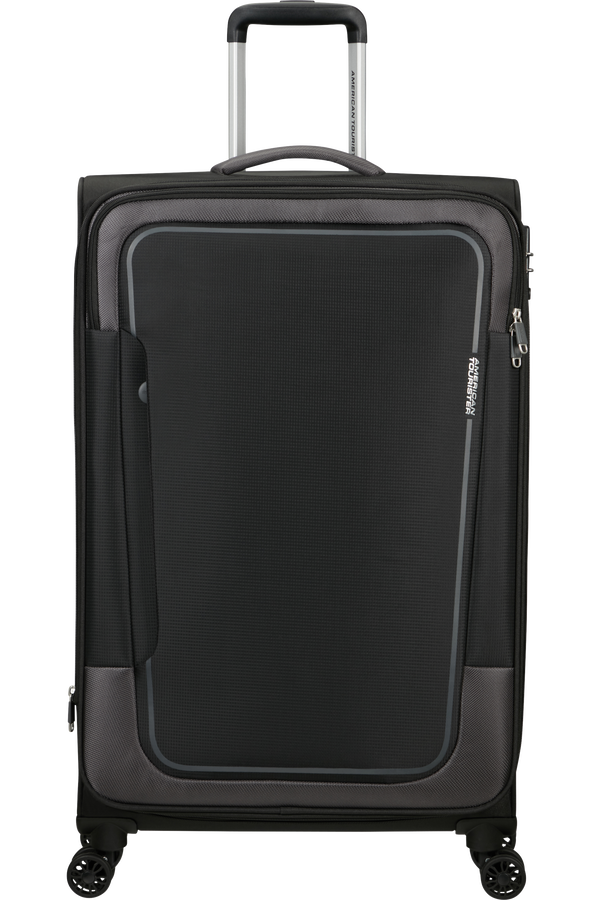 American Tourister Pulsonic Spinner Expandable 81cm  Asfalt Svart