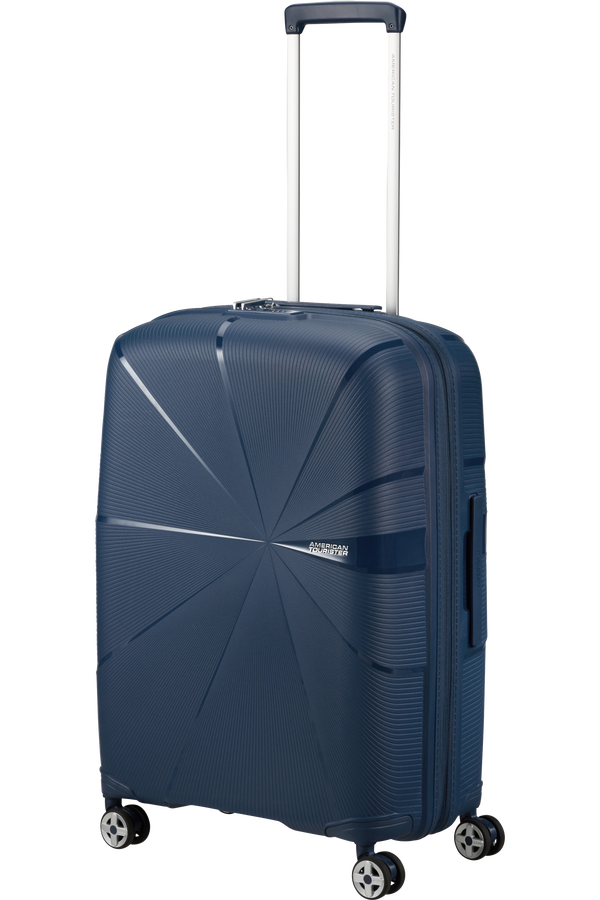 American Tourister Starvibe Spinner Expandable TSA 67cm Marineblå