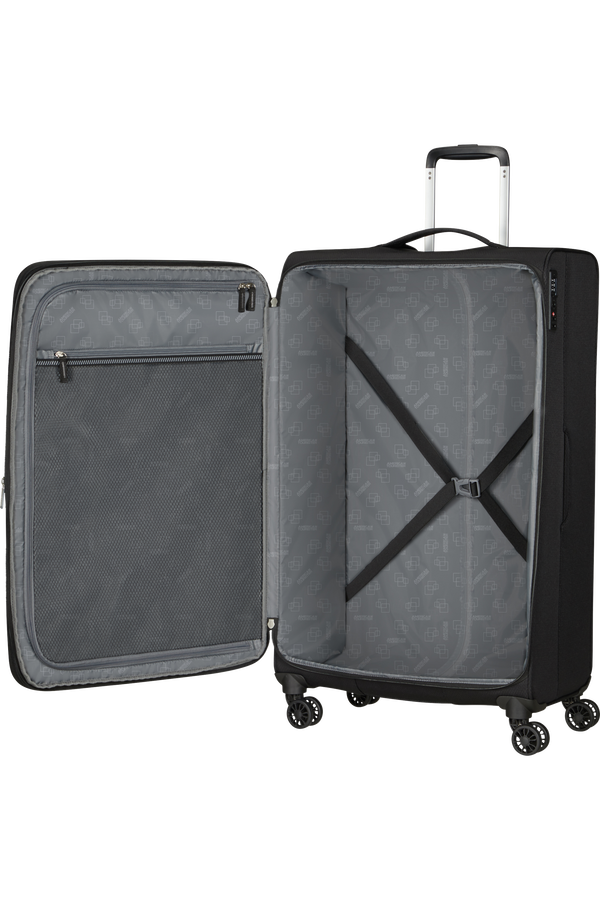 American Tourister Aerospin Spinner Expandable L  Svart