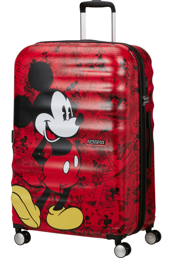 American Tourister Disney Wavebreaker Spinner TSA Disney Fl 77cm  Mikke Mus Rød American Tourister Disney Wavebreaker Spinner TSA Disney Fl 77cm  Mikke Mus Rød