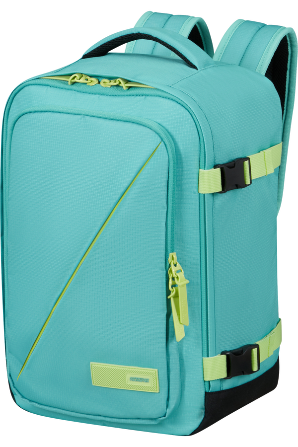 American Tourister Take2cabin Casual Backpack S  Dusty Turquoise/Lime American Tourister Take2cabin Casual Backpack S  Dusty Turquoise/Lime