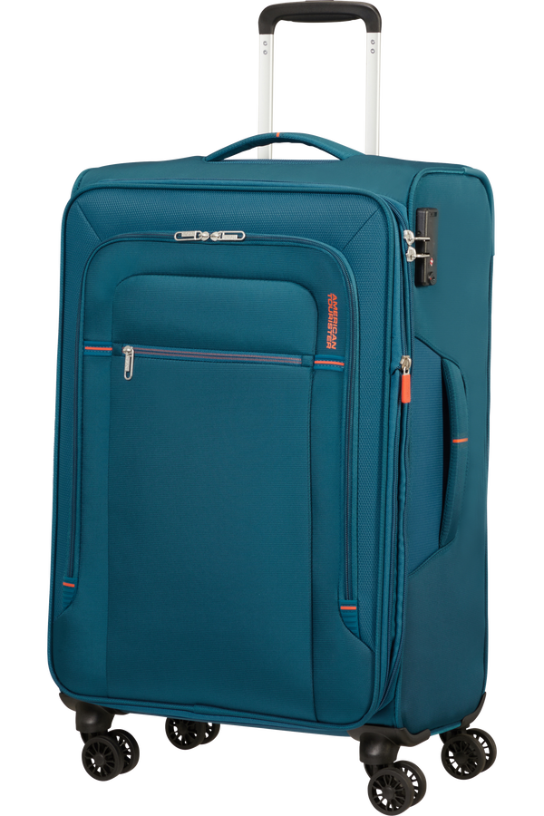 American Tourister Crosstrack Spinner Expandable 67cm  Navy/Orange American Tourister Crosstrack Spinner Expandable 67cm  Navy/Orange