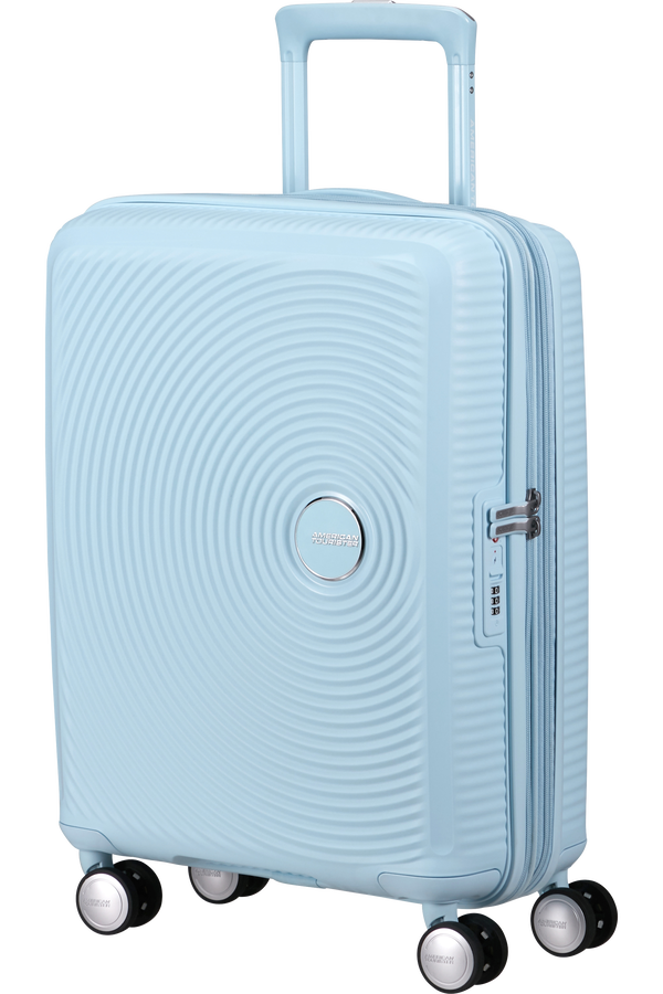 American Tourister SoundBox Spinner TSA Expandable 55cm  Pastellblått