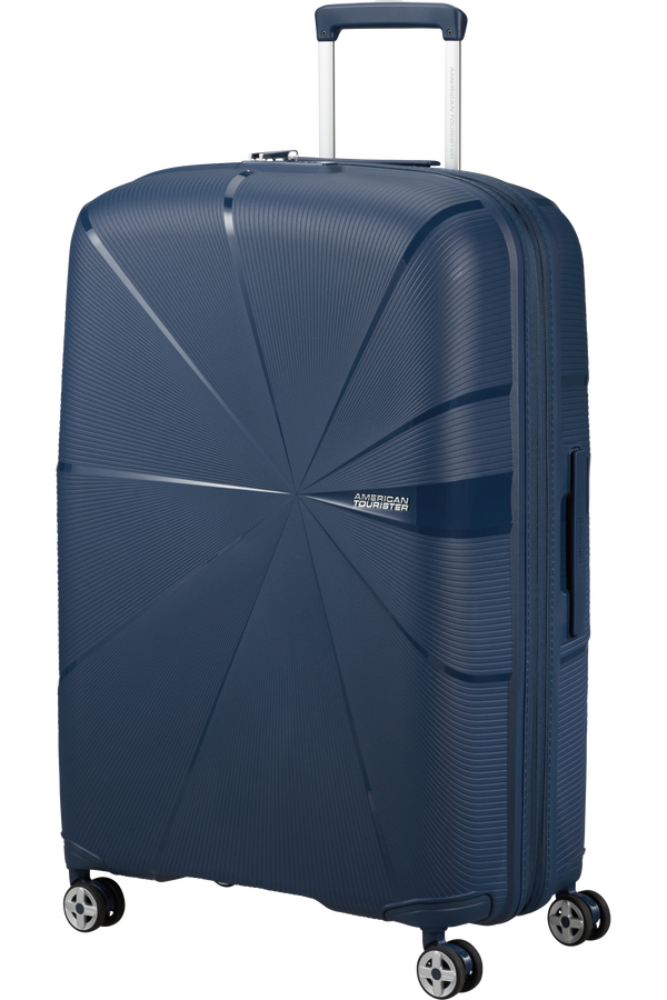 American Tourister Starvibe Spinner Expandable 77cm Marineblå American Tourister Starvibe Spinner Expandable 77cm Marineblå
