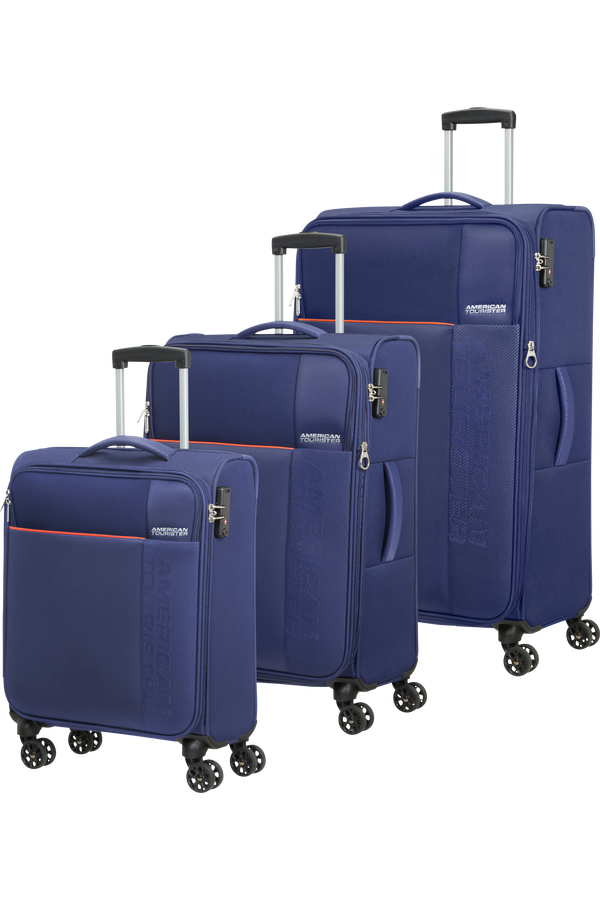 American Tourister Fun Cruise 3 PC Set A  Marineblå/Oransje