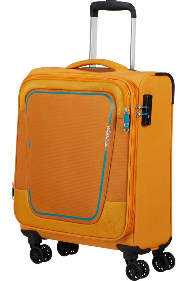American Tourister Pulsonic Spinner Expandable 55cm  Gul American Tourister Pulsonic Spinner Expandable 55cm  Gul