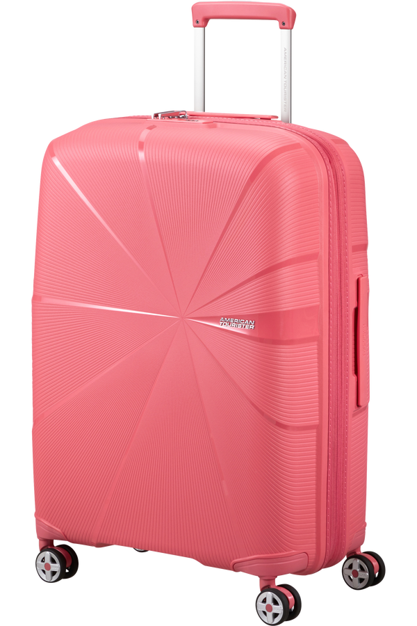 American Tourister Starvibe Spinner Expandable TSA 67cm Sun Kissed Coral