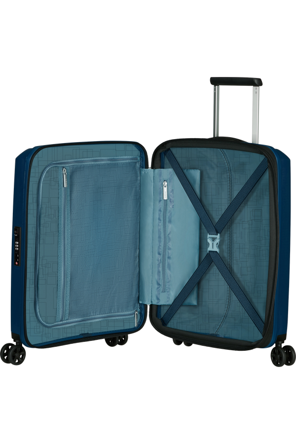 American Tourister Aerostep Spinner 55/20 Exp Tsa 55cm  Marinebl&aring;