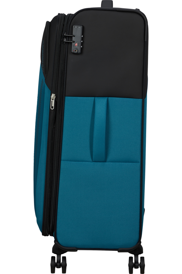 American Tourister Daring Dash Spinner Expandable TSA L  Svart/Blå